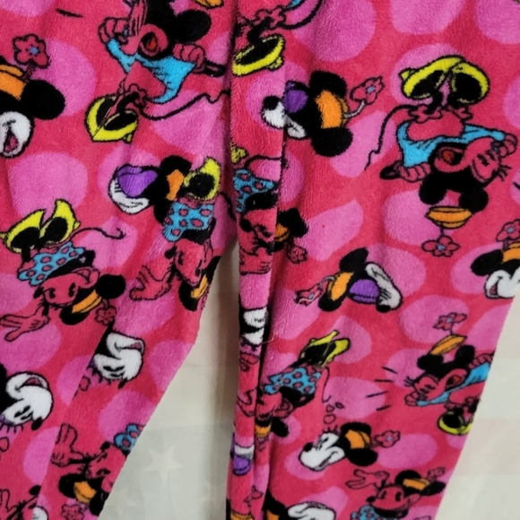 Disney PJ Fuzzy Pants XL Pink Minnie Mouse - Picture 2 of 6